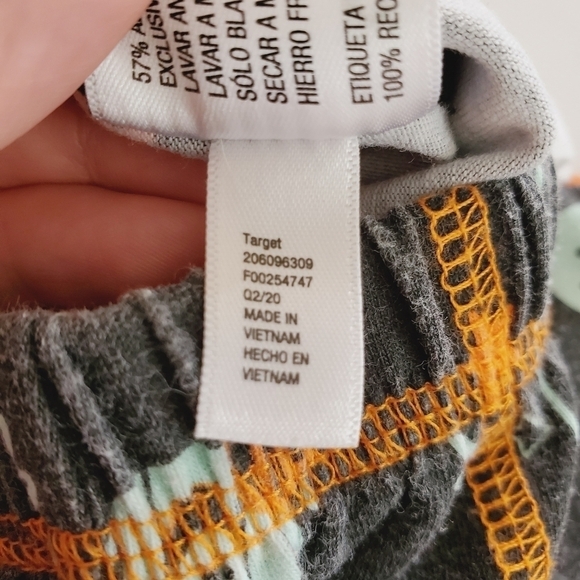 K1192 * Cat & Jack Halloween Print Bottoms Black/Orange Size 0/3M - Picture 6 of 6